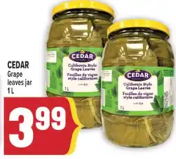 Marché Adonis CEDAR Grape leaves jar offer