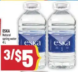 Marché Adonis ESKA Natural spring water offer