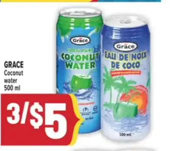 Marché Adonis GRACE Coconut water offer