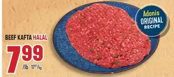 Marché Adonis BEEF KAFTA HALAL offer