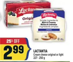 Marché Adonis LACTANTIA Cream cheese original or light offer