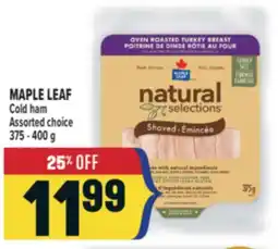 Marché Adonis MAPLE LEAF Cold ham offer