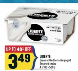 Marché Adonis LIBERTÉ Greek or Méditerranée yogurt offer