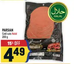 Marché Adonis PARSIAN Cold cuts Halal offer