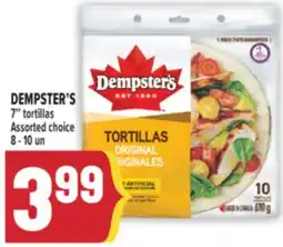 Marché Adonis DEMPSTER'S 7 tortillas offer