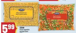 Marché Adonis CEDAR Frozen vegetables offer