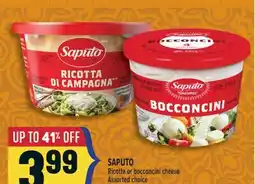 Marché Adonis SAPUTO Ricotta or bocconcini cheese offer