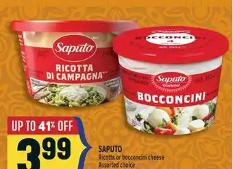 Marché Adonis SAPUTO Ricotta or bocconcini cheese offer