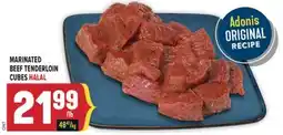 Marché Adonis MARINATED BEEF TENDERLOIN CUBES HALAL offer