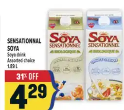 Marché Adonis SENSATIONNAL SOYA Soya drink offer