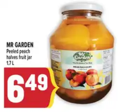 Marché Adonis MR GARDEN Peeled peach halves fruit jar offer