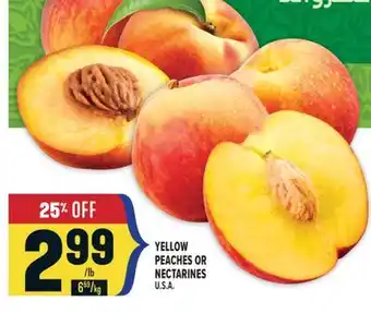 Marché Adonis YELLOW PEACHES OR NECTARINES offer