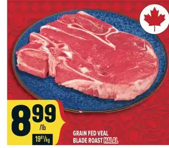 Marché Adonis GRAIN FED VEAL BLADE ROAST HALAL offer