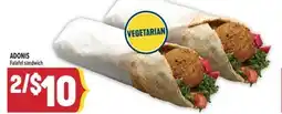 Marché Adonis ADONIS Falafel sandwich offer