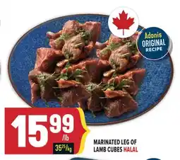 Marché Adonis MARINATED LEG OF LAMB CUBES HALAL offer