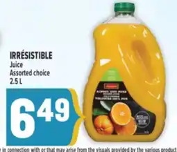 Marché Adonis IRRÉSISTIBLE Juice offer