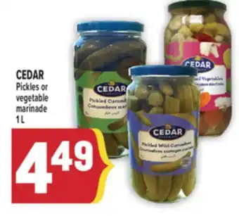 Marché Adonis CEDAR Pickles or vegetable marinade offer