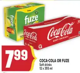 Marché Adonis COCA-COLA OR FUZE Soft drinks offer