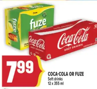 Marché Adonis COCA-COLA OR FUZE Soft drinks offer