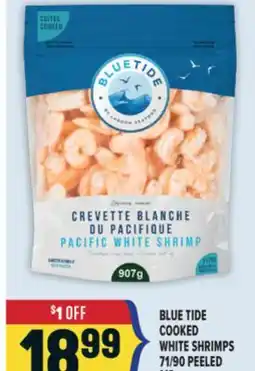 Marché Adonis BLUE TIDE COOKED WHITE SHRIMPS 71/90 PEELED offer