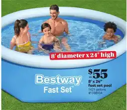 Giant Tiger 8' x 24 fast set pool offer