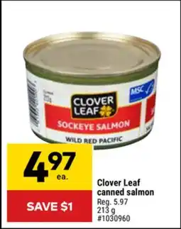 Giant Tiger Clover Leaf canned salmon offer