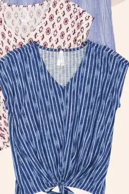 Giant Tiger women's tie-front top offer