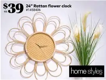 Giant Tiger 24 Rattan flower clock offer
