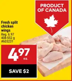 Giant Tiger Fresh split chicken wings offer