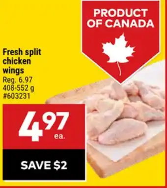 Giant Tiger Fresh split chicken wings offer