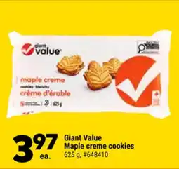 Giant Tiger Giant Value Maple creme cookies offer