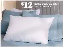 Giant Tiger Rolled Coolmax pillow offer