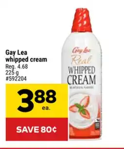 Giant Tiger Gay Lea whipped cream offer