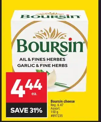 Giant Tiger Boursin cheese offer