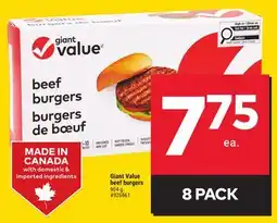 Giant Tiger Great Value Beef Burgers offer