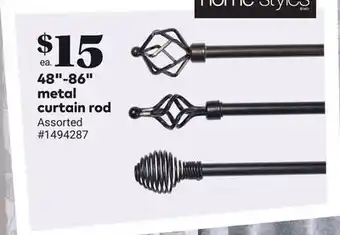 Giant Tiger 48-86 metal curtain rod offer
