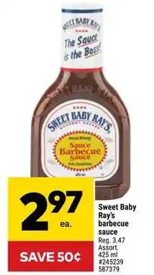 Giant Tiger Sweet Baby Ray's barbecue sauce offer