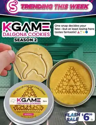 Showcase KGAME Dalgona Cookie Tin (Mega Triangle & Umbrella) Season 2 offer