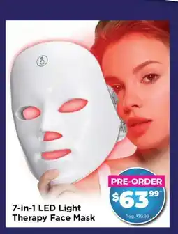 Showcase PRE-ORDER: 7-in-1 LED Light Therapy Wireless Face Mask offer