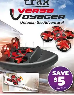Showcase Tough Trax VersaVoyager: 3-in-1 Drone Boat Car offer