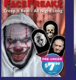 Showcase FACEFREAKZ Creep It Real-All Night Long offer
