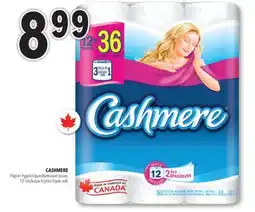 Familiprix CASHMERE, Bathroom tissue, 12 Triple rolls offer