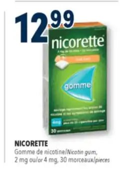 Familiprix NICORETTE Nicotin gum, 2 mg or 4 mg, 30 pieces offer
