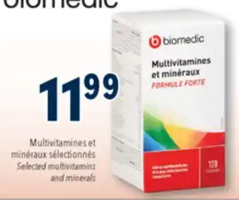 Familiprix BIOMEDIC Selected multivitamins and minerals offer