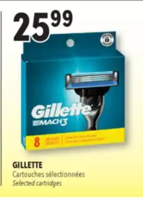 Familiprix GILLETTE Selected cartridges offer