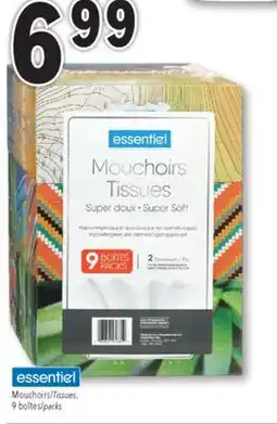 Familiprix ESSENTIEL Tissues, 9 packs offer