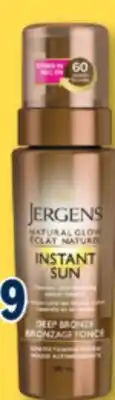 Familiprix JERGENS Instant Sun, Sunless tanning mousse, 180 ml offer