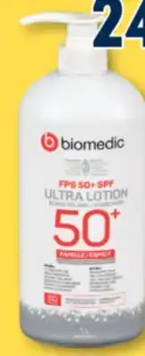 Familiprix Biomedic Sunscreen, FPS/SPF 50, 1 litre offer