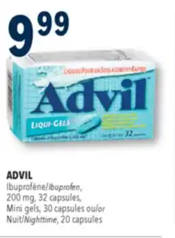 Familiprix ADVIL Ibuprofen, 200 mg, 32 capsules, or Nighttime, 20 capsules offer