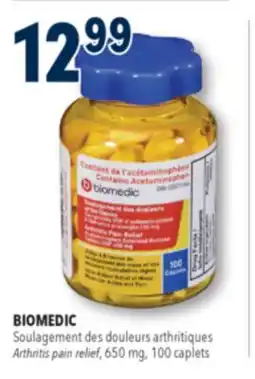 Familiprix BIOMEDIC Arthritis pain relief, 650 mg, 100 caplets offer